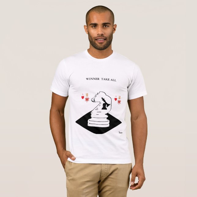 Camiseta de los hombres / ganador se lleva todo (Anverso completo)