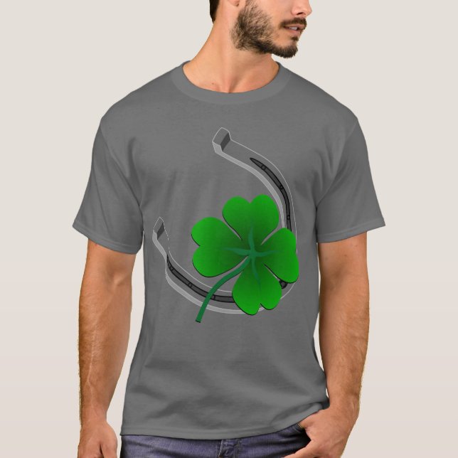 Camiseta de los hombres irlandeses con suerte, reg (Anverso)