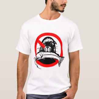 Camiseta de los hombres ladrones de salmón
