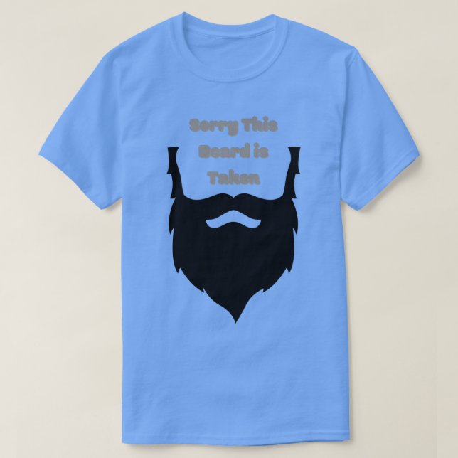 Camiseta De los hombres lamento que esta barba se tome la c (Diseño del anverso)