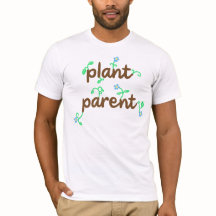 Camiseta de los hombres padres de plantas