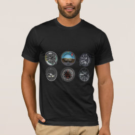 Camiseta de los instrumentos del vuelo de los