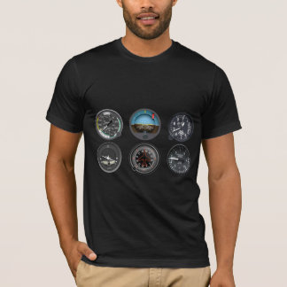 Camiseta de los instrumentos del vuelo de los