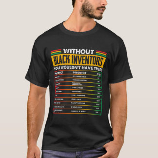 Camiseta De los inventores negros olvidados Mes de la Histo