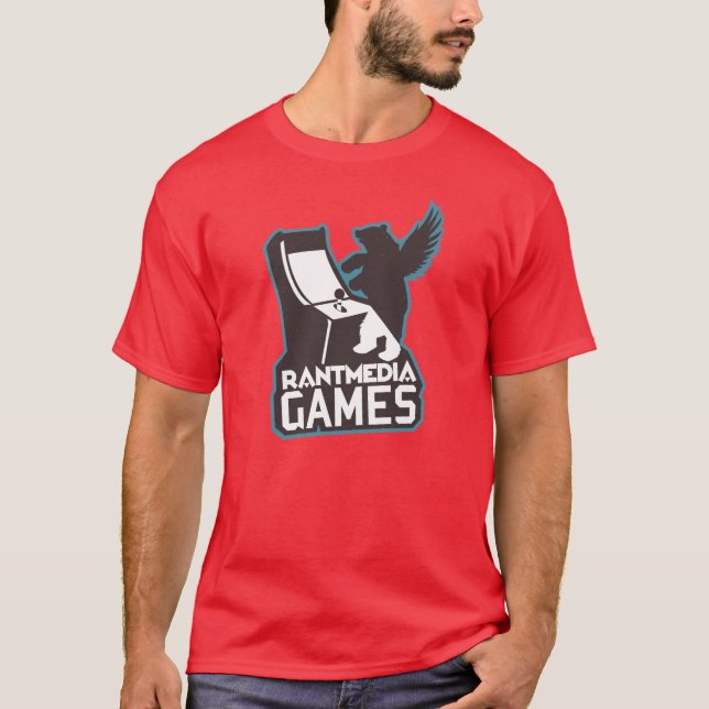 Camiseta de los juegos de Rantmedia (roja) (Anverso)