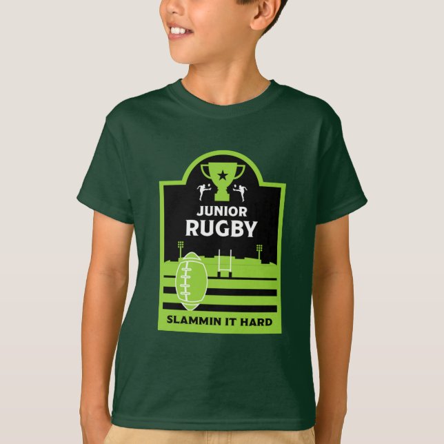 Camiseta De Los Jugadores De Rugby Junior (Anverso)