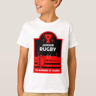 Camiseta De Los Jugadores De Rugby Junior
