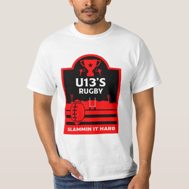 Camiseta De Los Jugadores De Rugby Junior U13 (Anverso)