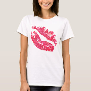 Camiseta de los labios de la chispa