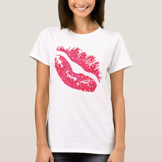Camiseta de los labios de la chispa (Anverso)