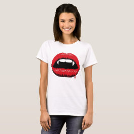 Camiseta de los labios del vampiro y de las