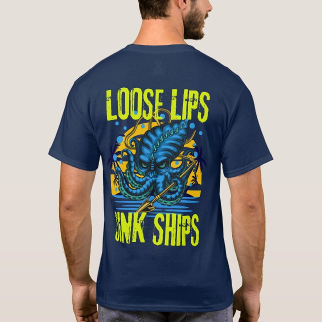 Camiseta de los labios flojos (Reverso)