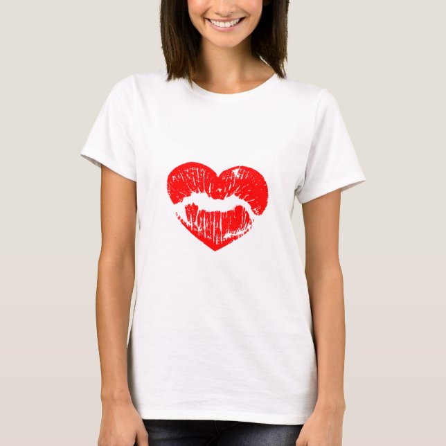 Camiseta de los labios rojos (Anverso)