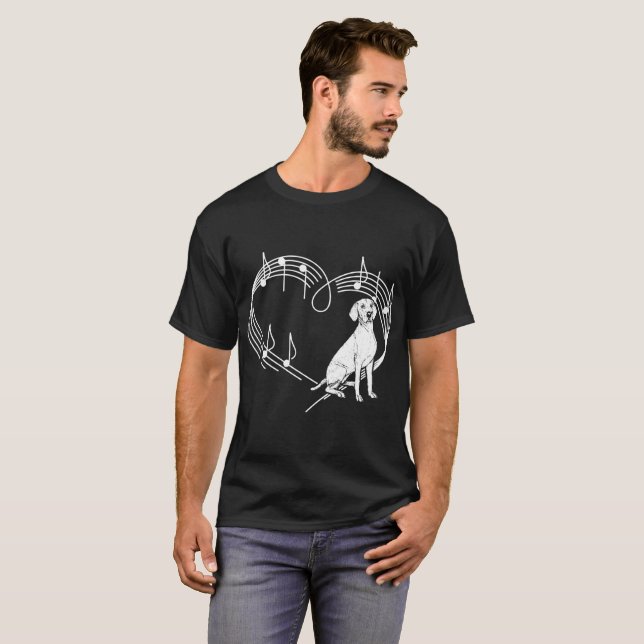 Camiseta de los latidos del corazón del ritmo del (Anverso completo)