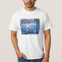 Camiseta de los lirios de agua de Monet