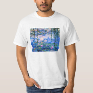 Camiseta de los lirios de agua de Monet