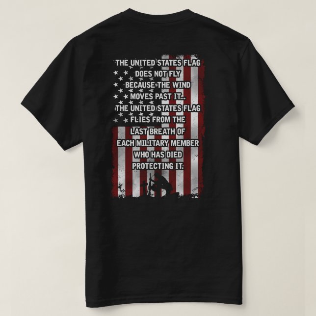 Camiseta de los militares de los E.E.U.U. (Reverso del diseño)