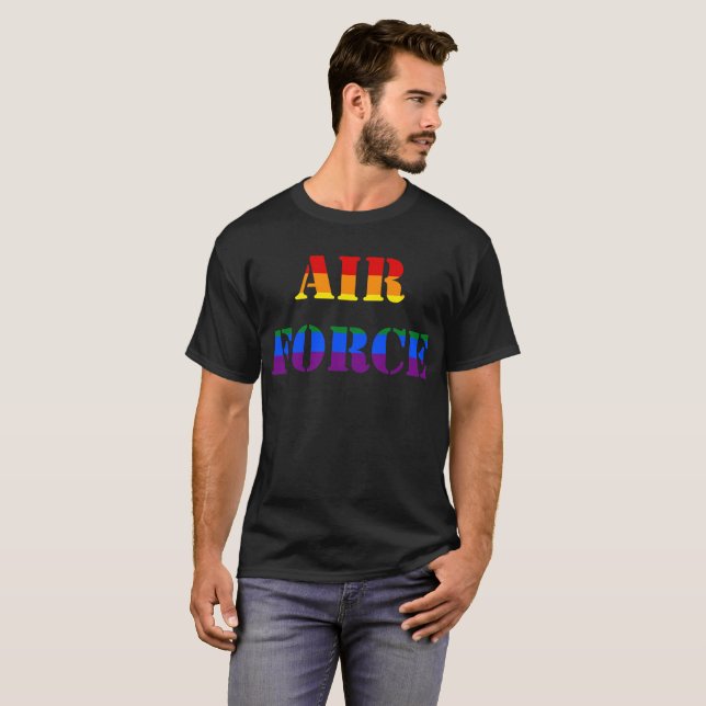 Camiseta de los militares del arco iris LGBT de la (Anverso completo)