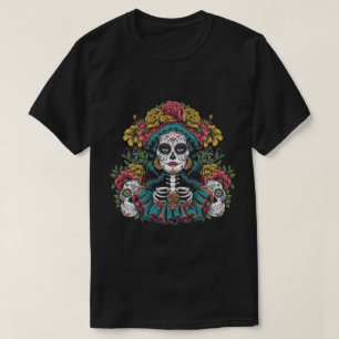 Camiseta De Los Muertos El Día de la Catrina del Azúcar Mue