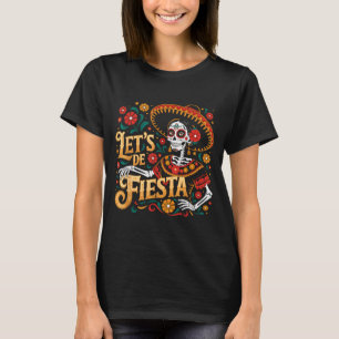Camiseta De los muertos la catrina cráneo de azúcar cinco d