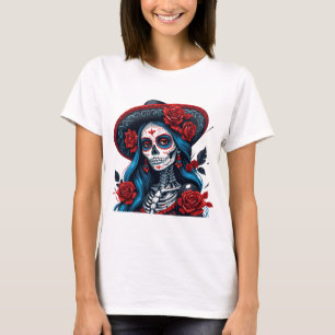 Camiseta De Los Muertos La Catrina Día del Azúcar Muerto