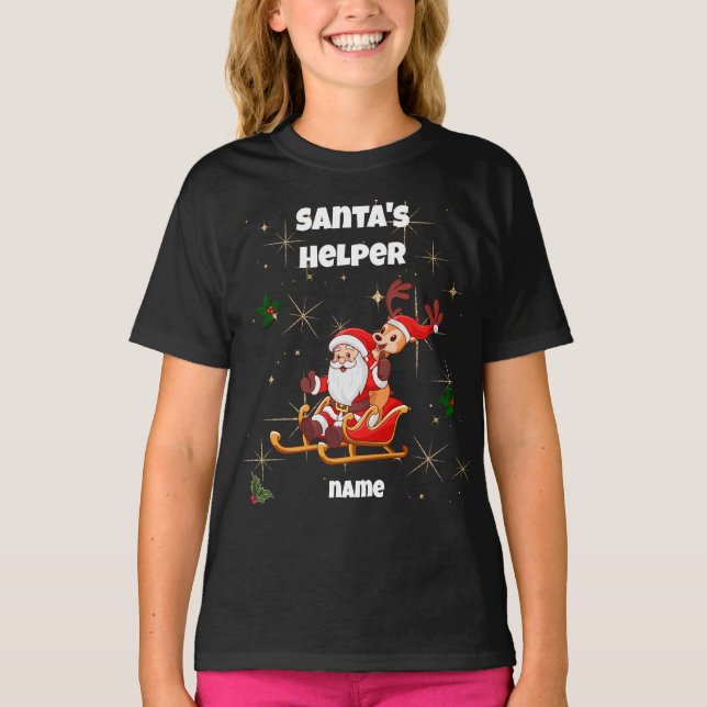 Camiseta de los Navidades auxiliar de Santa (Anverso)