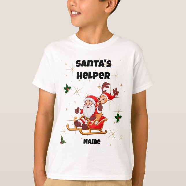 Camiseta de los Navidades auxiliar de Santa (Anverso)