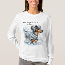 Camiseta de los Navidades Dapple Dachshund