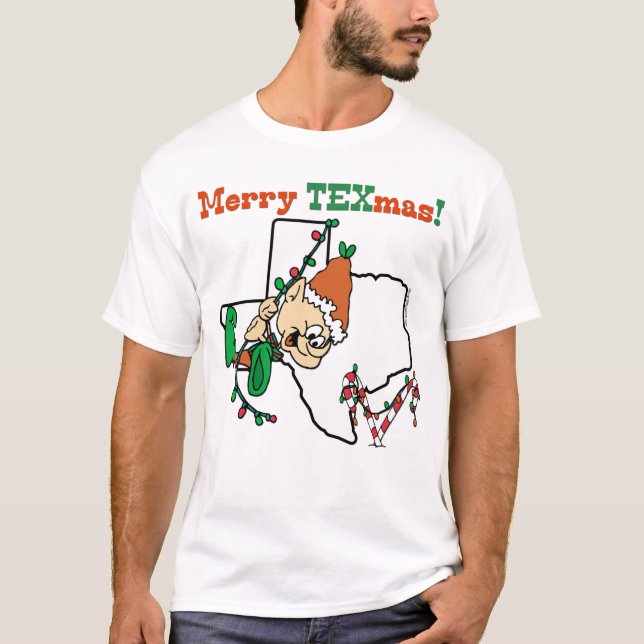 Camiseta de los Navidades de Feliz Texmas (Anverso)