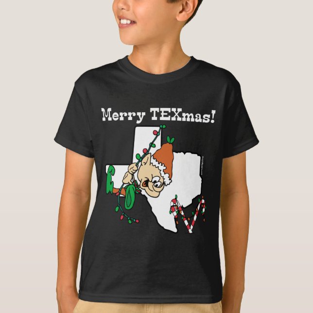 Camiseta de los Navidades de Feliz Texmas (Anverso)