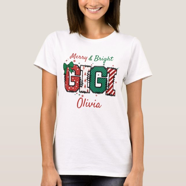 Camiseta de los Navidades de la abuela Merry and B (Anverso)