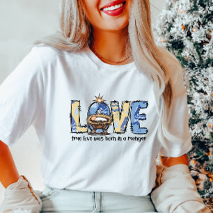 Camiseta de los Navidades de la Natividad de AMOR