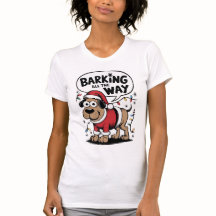 Camiseta de los Navidades de perro ladrador