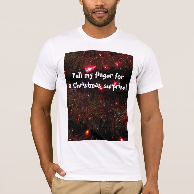 Camiseta de los Navidades de "Pull my Finger" (Anverso)