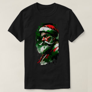 Camiseta de los Navidades de Santa Claus Ink Splat