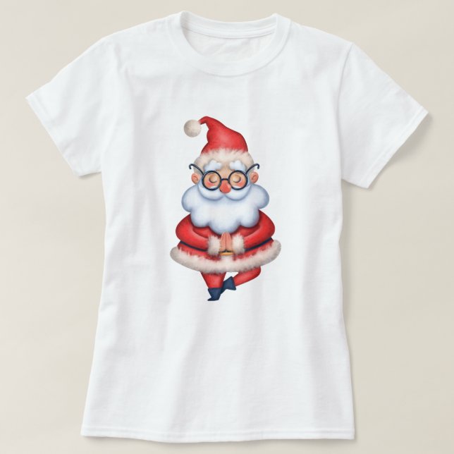 Camiseta de los Navidades de Yoga (Diseño del anverso)