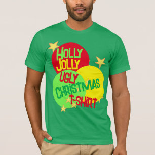 Camiseta de los Navidades Holly Jolly Ugly