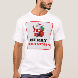 Camiseta de los Navidades rojos modernos, amargos