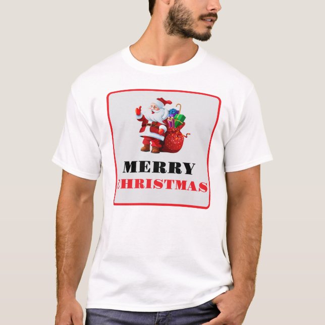 Camiseta de los Navidades rojos modernos, amargos  (Anverso)