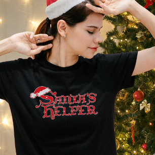 Camiseta de los Navidades rojos y blancos de Santa