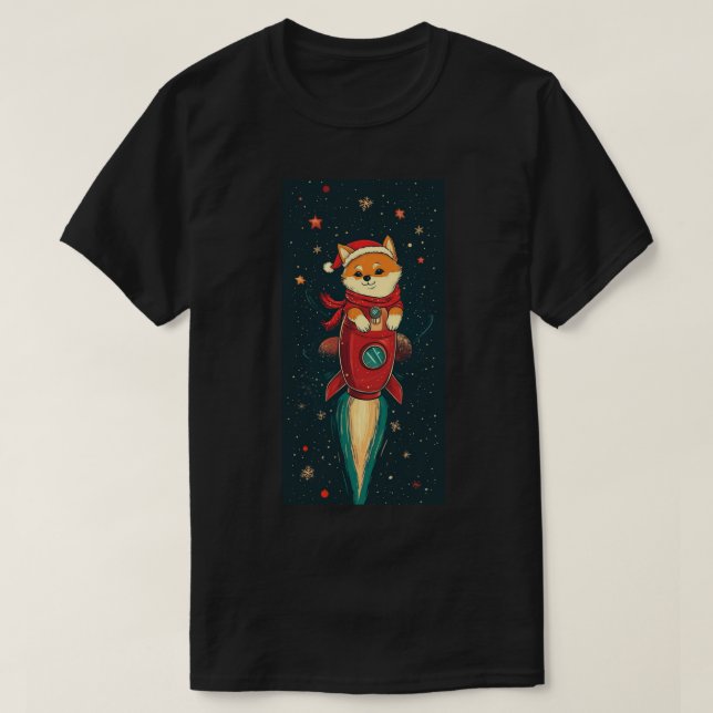 Camiseta de los navidades Shiba Inu Doge (Diseño del anverso)