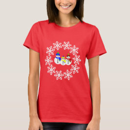 Camiseta de los navidades Snowmen