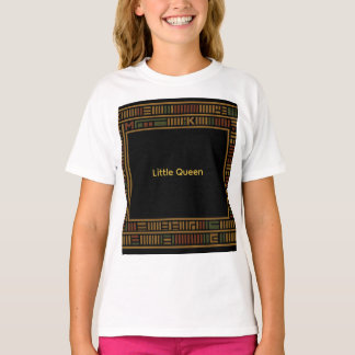 Camiseta de los niños africanos del Gold Kente