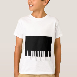 Camiseta de los niños - blanco del negro del
