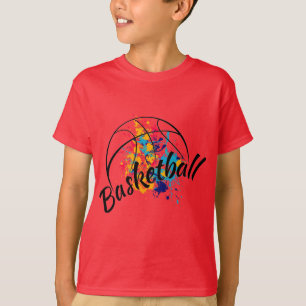 Camiseta de los niños de baloncesto de color