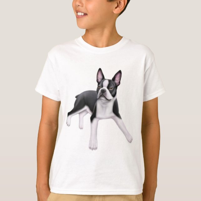 Camiseta de los niños de Boston Terrier (Anverso)