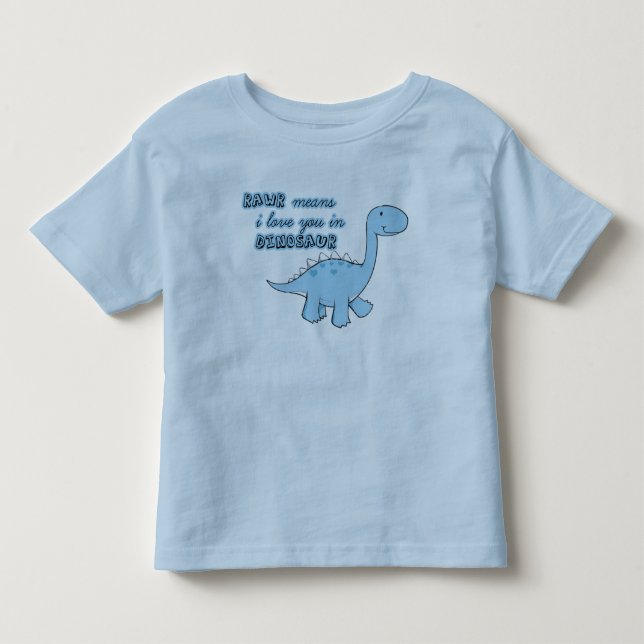 camiseta de los niños de dinosaurio (Anverso)