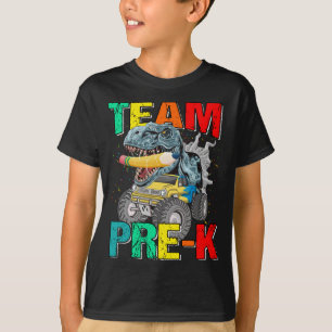Camiseta de los niños de dinosaurios del equipo pr