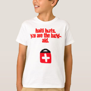 Camiseta de los niños de Haití de la ayuda (los