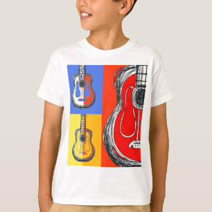 Camiseta de los niños de las guitarras de